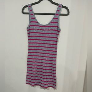 Bebe stripe rib dress size medium